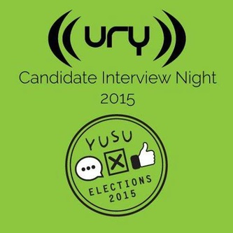 Candidate Interview Night 2015: York Sports President Debate Logo