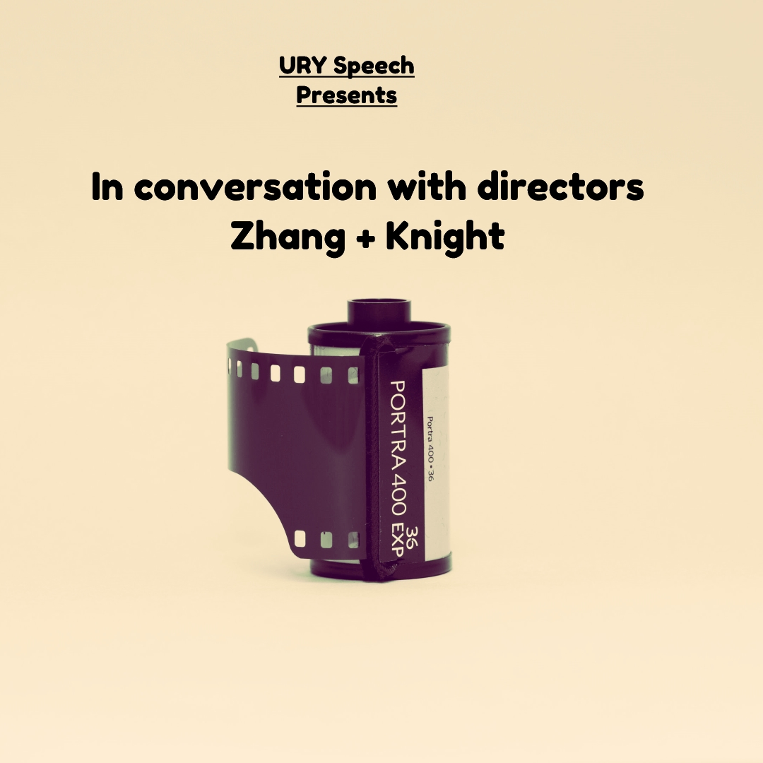 URY Speech Presents in conversation with directors Zhang + Knight Logo