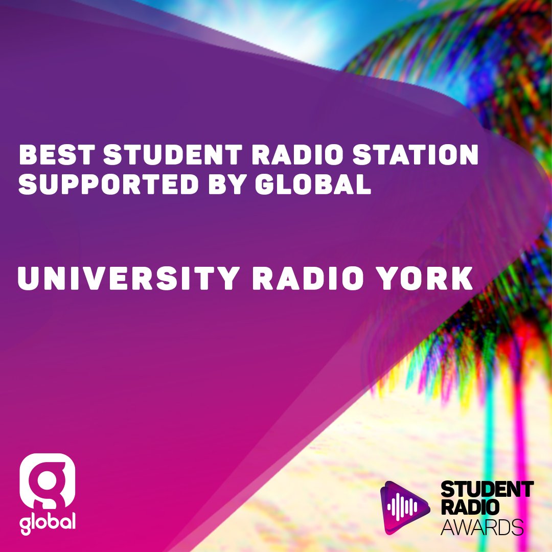 URY Best Student Radio Station 2020 Logo