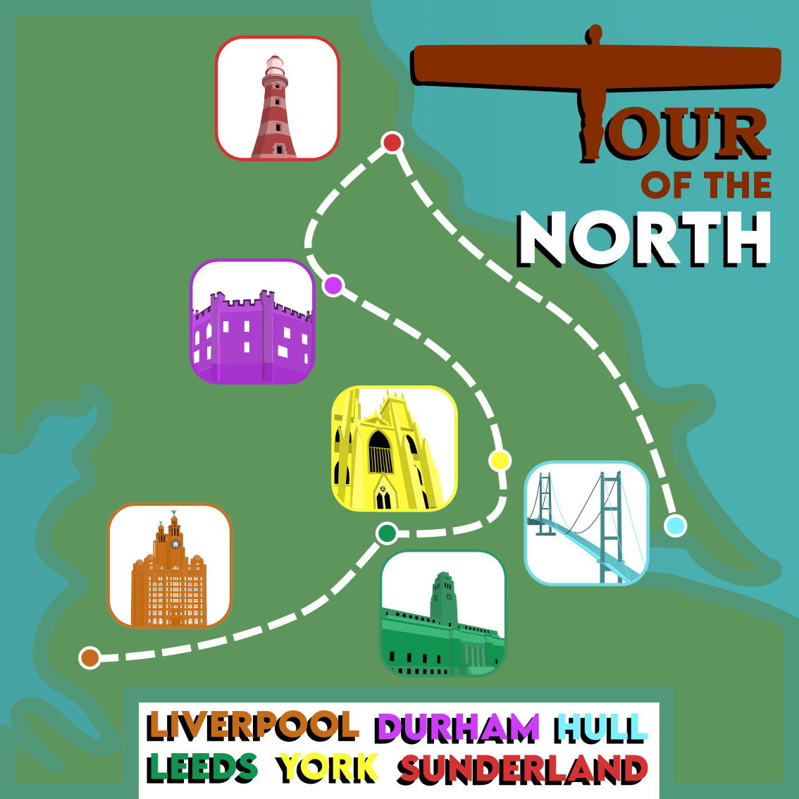 Tour of the North - Purple Radio Logo
