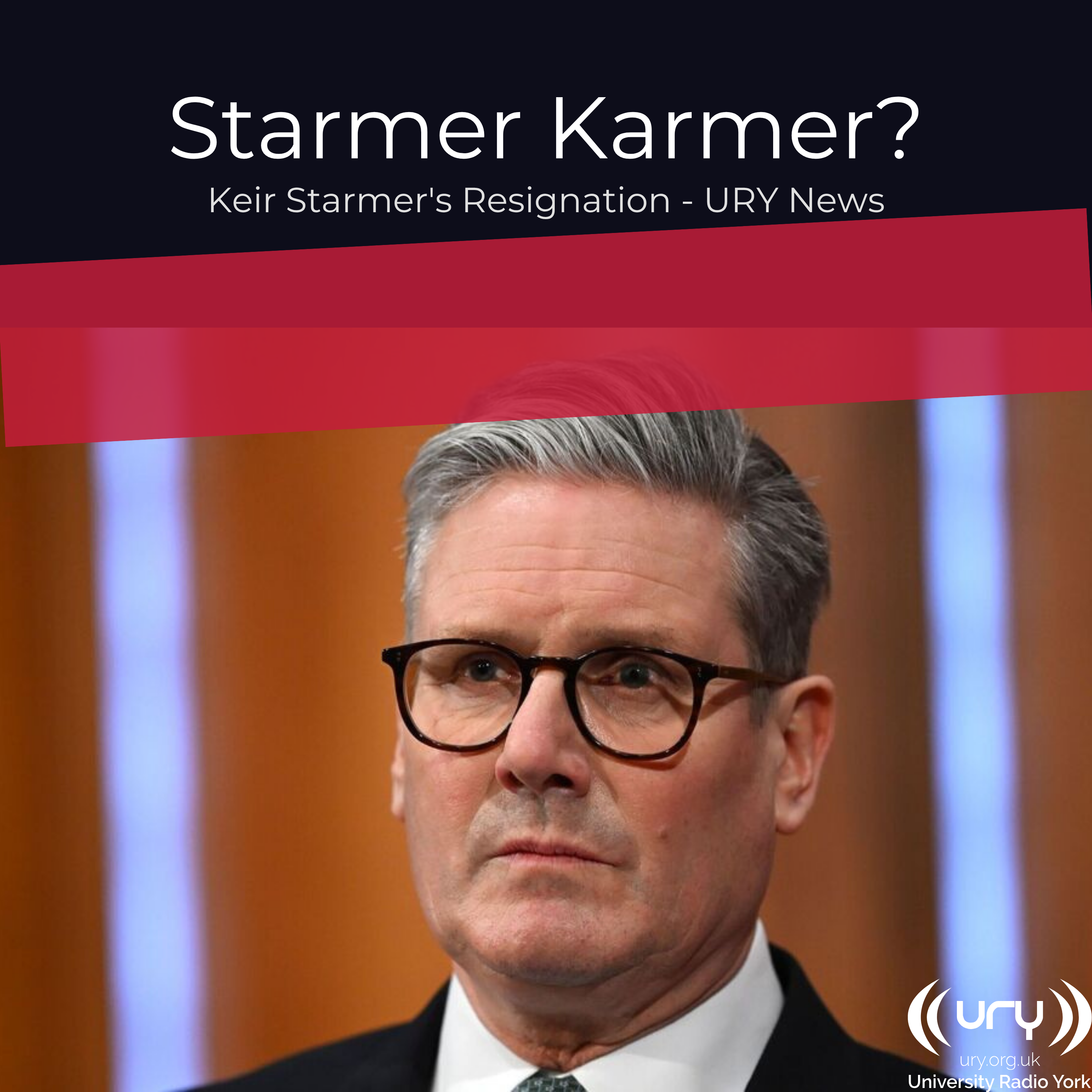 URY News vs Keir Starmer's Resignation Logo
