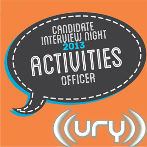 Candidate Interview Night 2013: Student Activities Officer- Chris West Logo