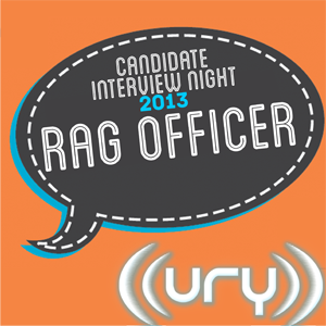 Candidate Interview Night 2013: RAG Officer -  Kate Elliott and Beth Greenwood Logo