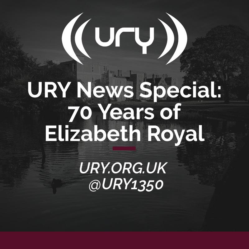 URY News Special: 70 Years of Elizabeth Royal logo.