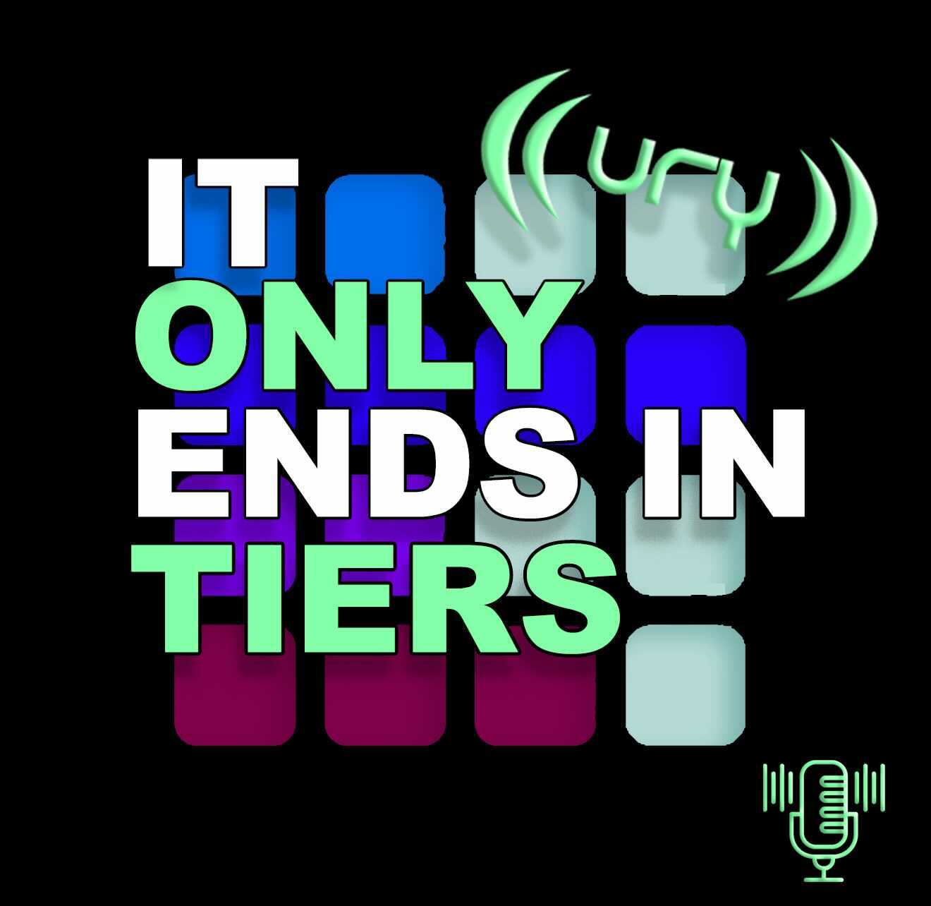 It Only Ends in Tiers logo.
