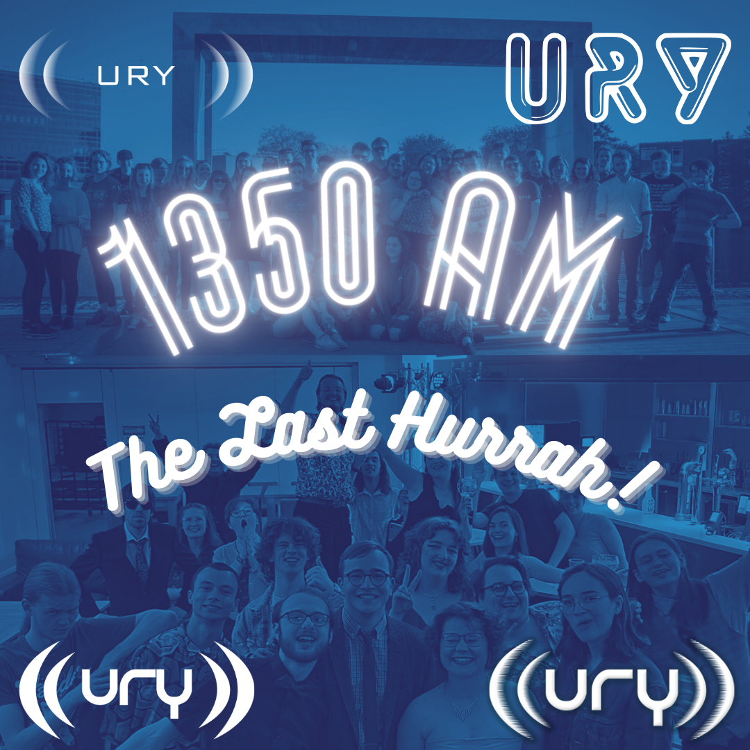 1350AM: The Last Hurrah! logo.