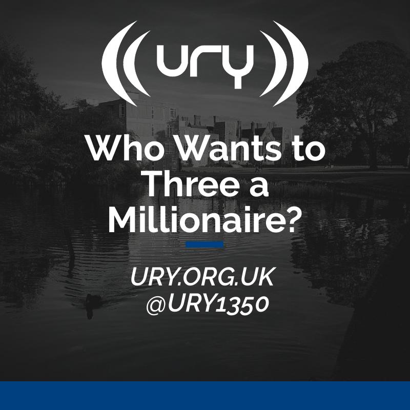Who Wants to Three a Millionaire? logo.