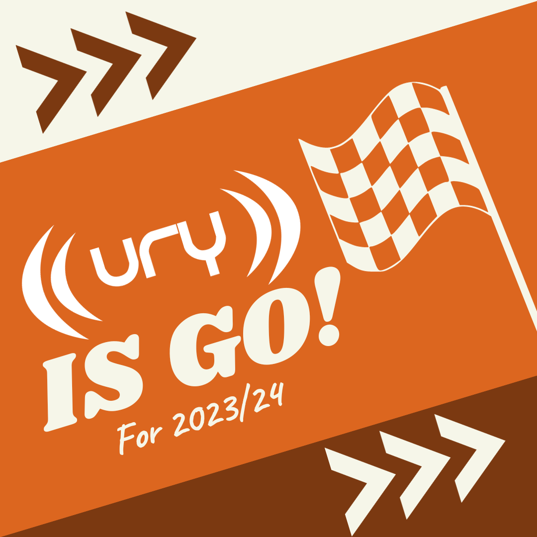 URY is Go! for 2023-2024 logo.