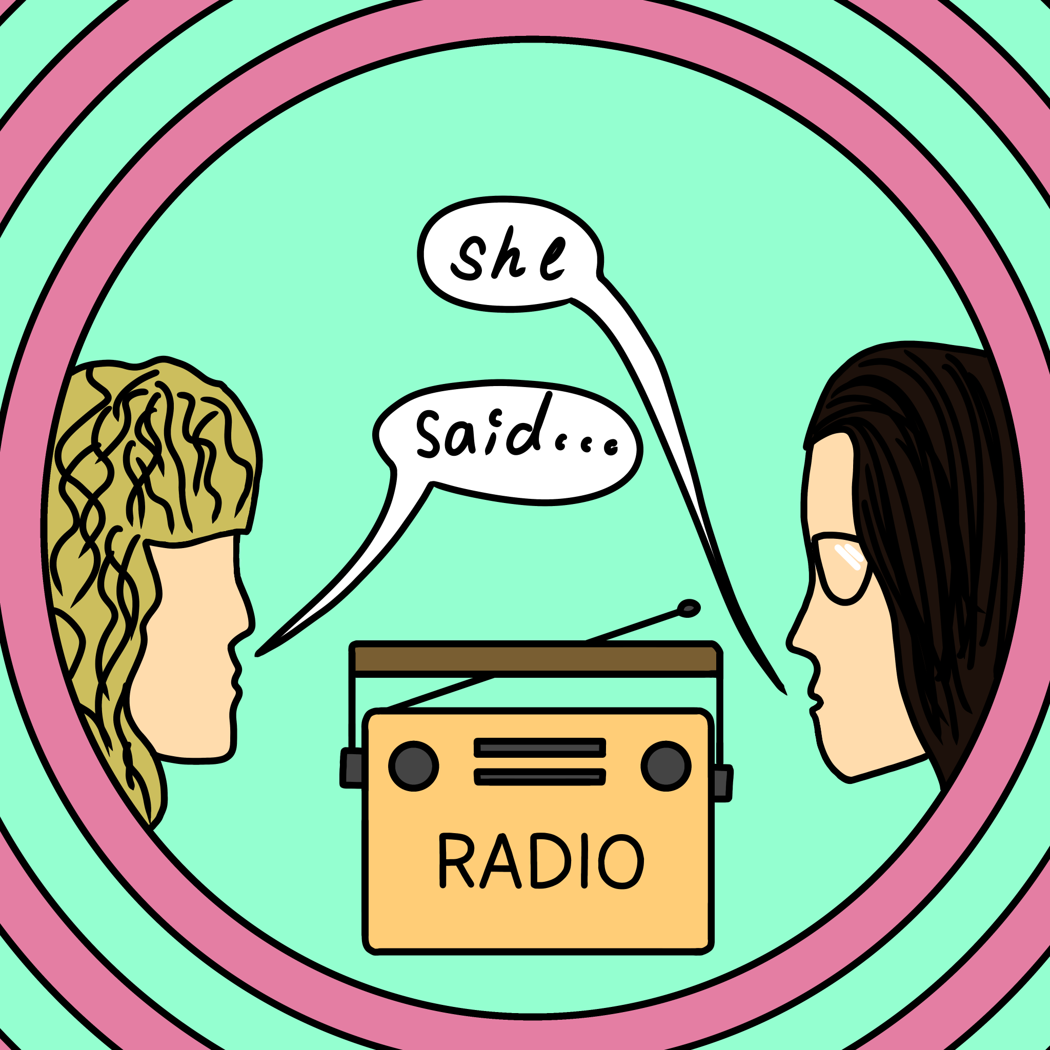 She Said... Radio.  Logo