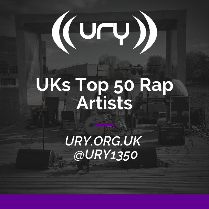 UKs Top 50 Rap Artists logo.