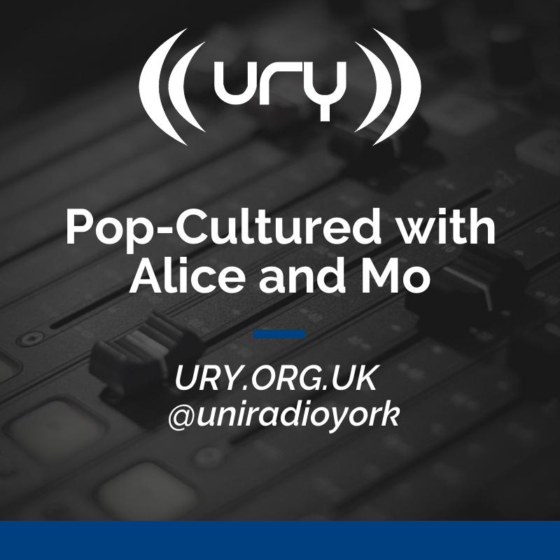 Pop-Cultured with Alice and Mo  logo.