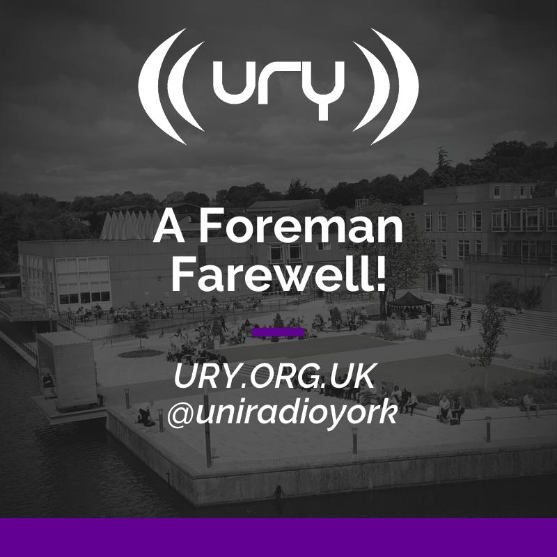 A Foreman Farewell! logo.