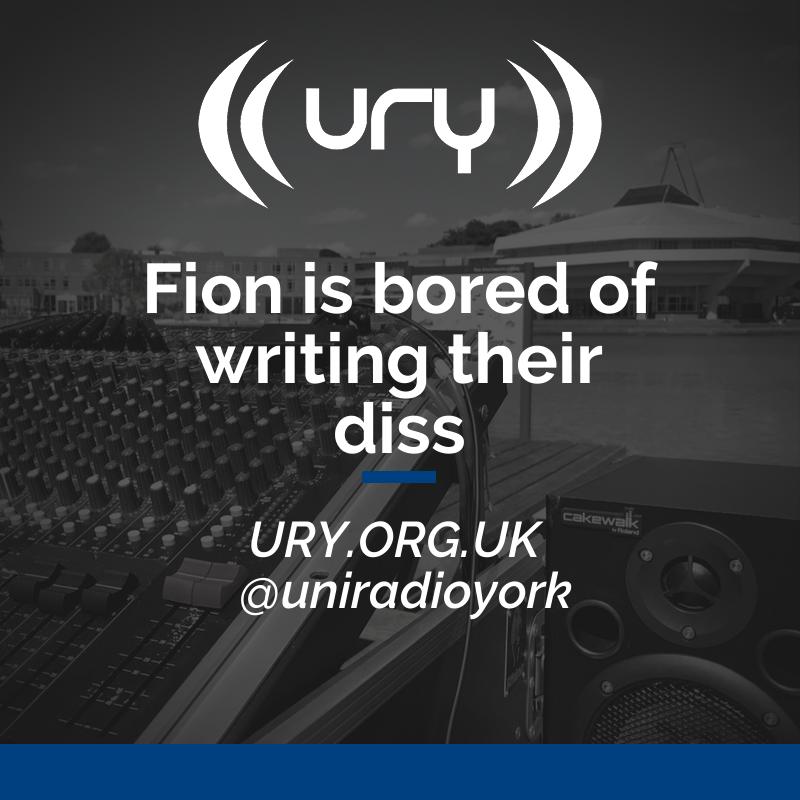 Fion is bored of writing their diss logo.
