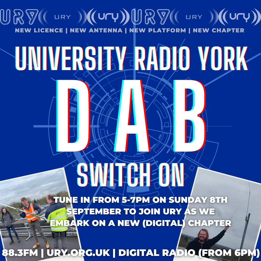 URY DAB Switch On logo.