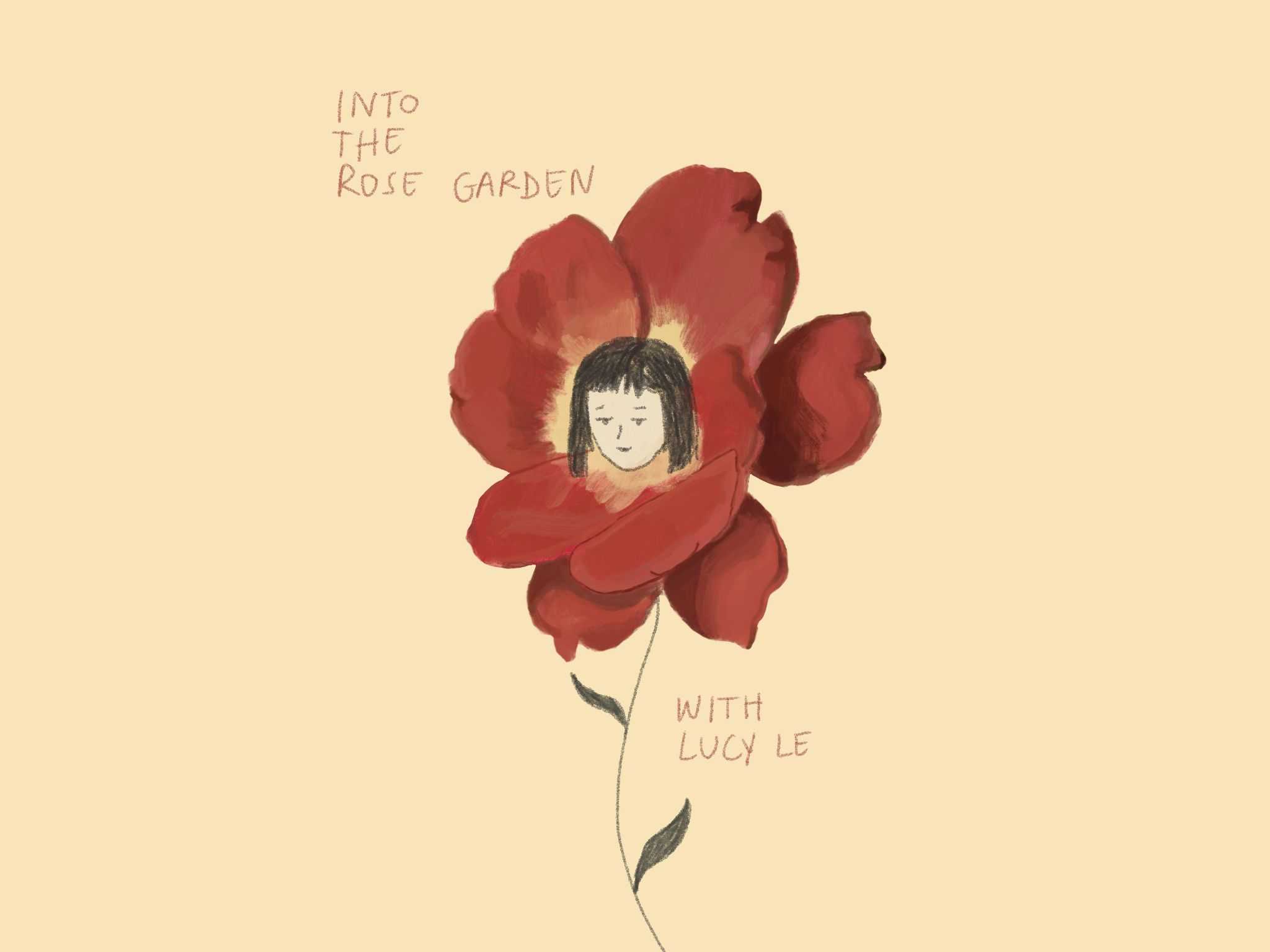 Into the rose garden w/ Lucy Le Logo