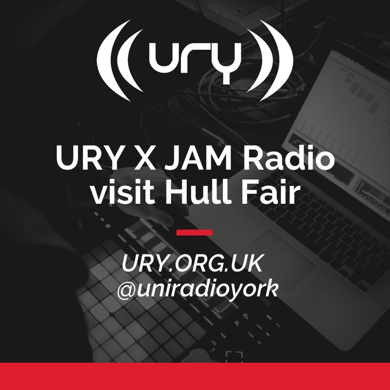 URY X JAM Radio visit Hull Fair logo.
