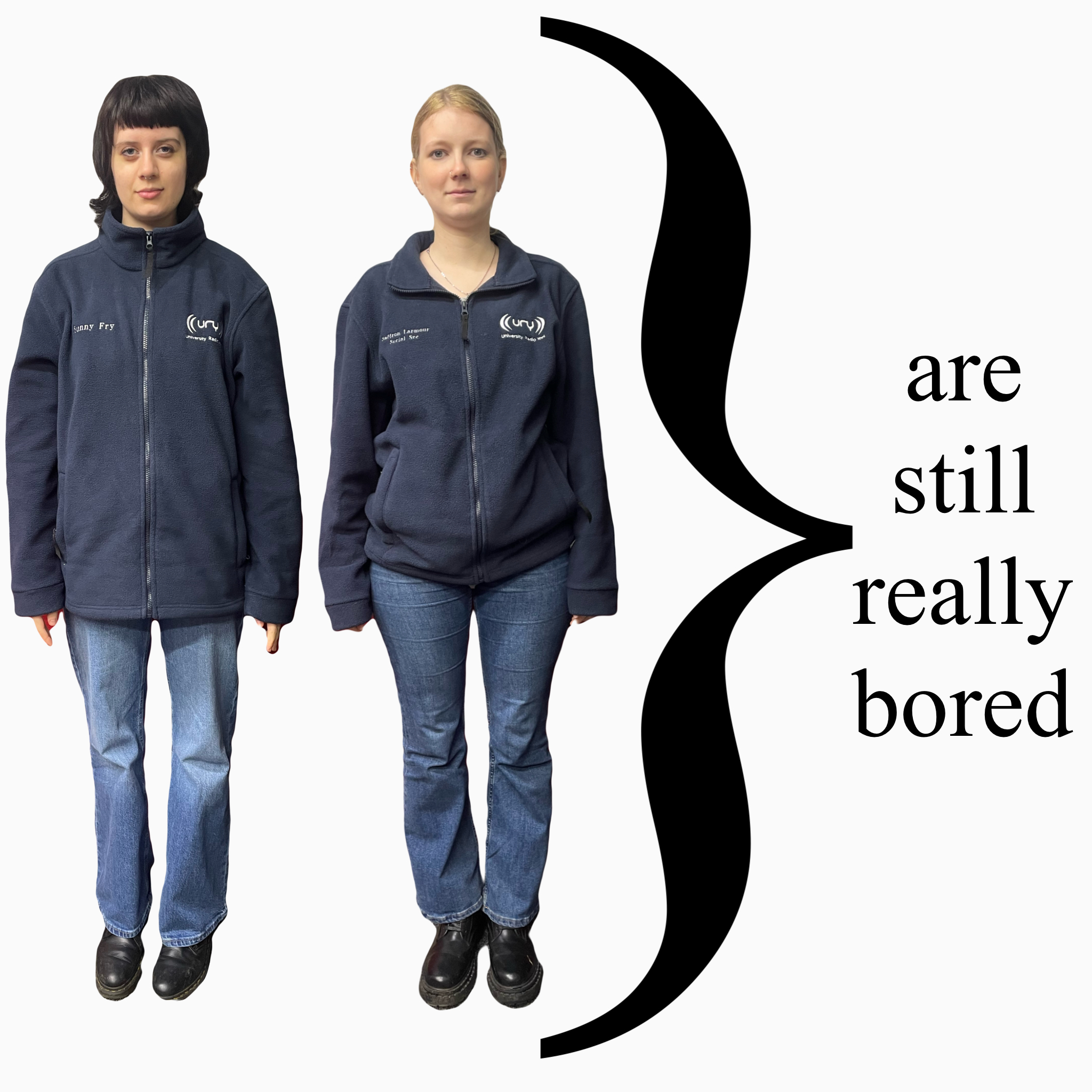 Saffron and Sunny Are Still Really Bored Logo