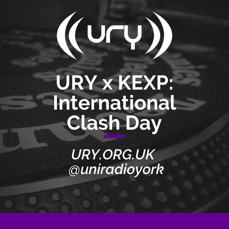 URY x KEXP: International Clash Day logo.