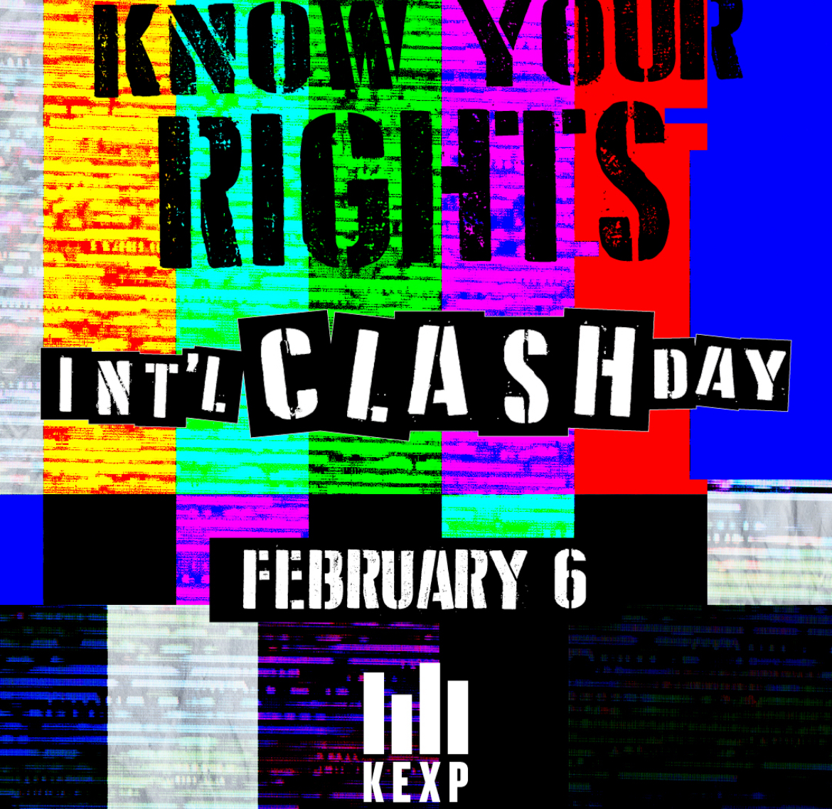 URY x KEXP: International Clash Day logo.
