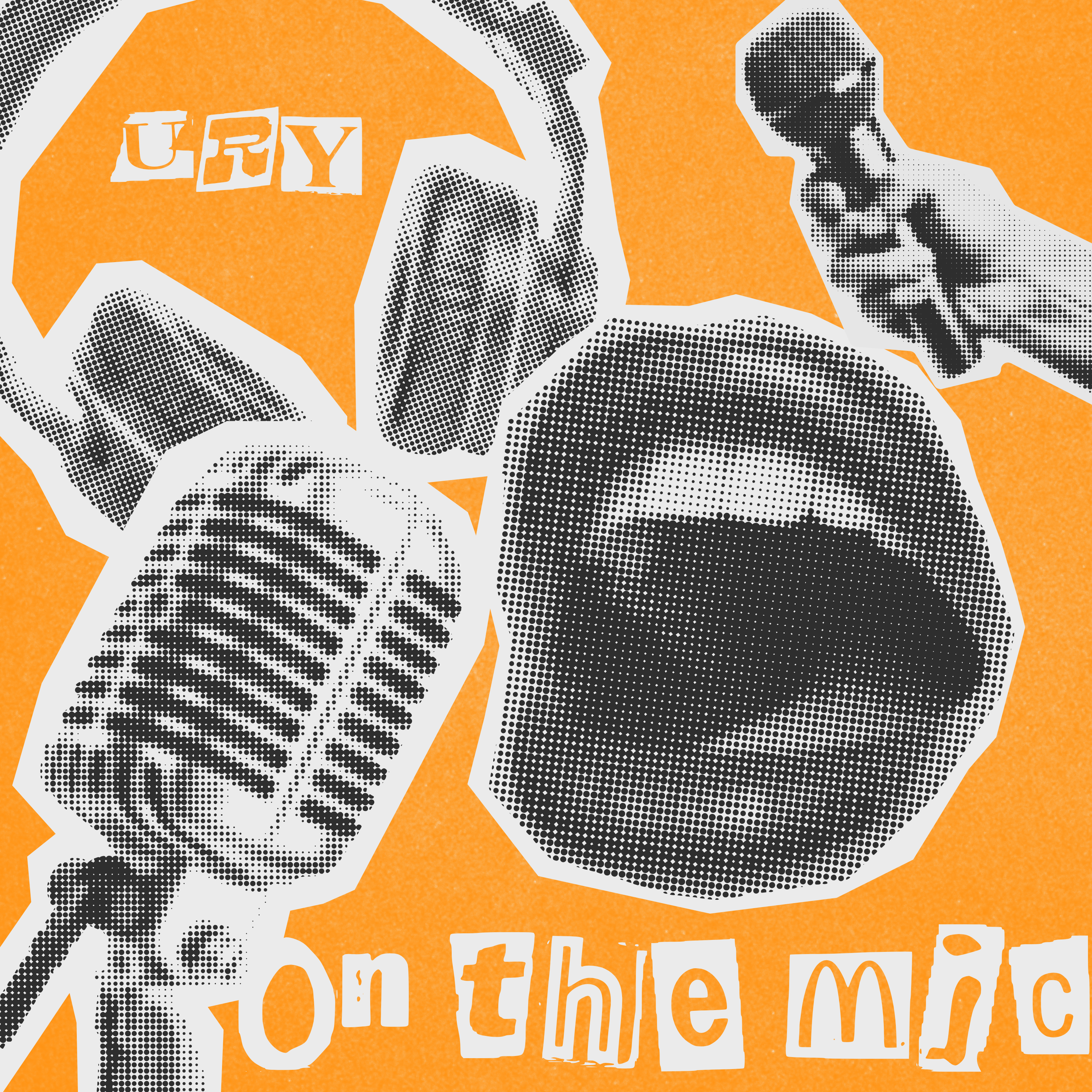 Music Team... On the Mic @ Refreshers! Logo