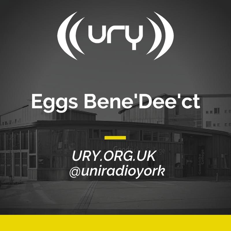 URY Brunch: Eggs Bene'Dee'ct logo.
