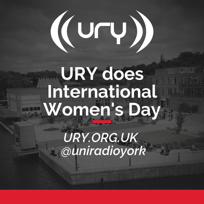 URY does International Women's Day logo.
