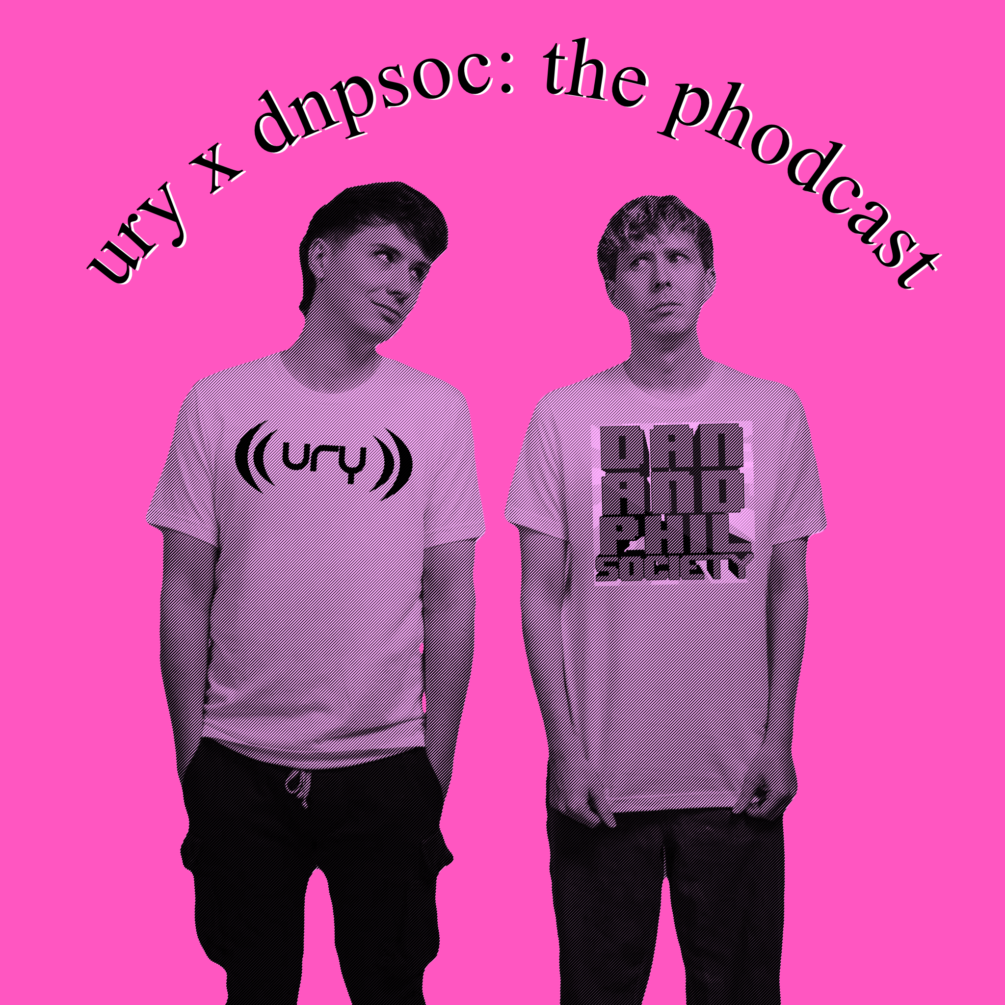 URY x DnPsoc: The Phodcast Logo