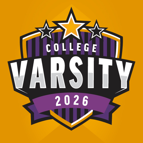 Varsity 2026 X Purple Radio Logo