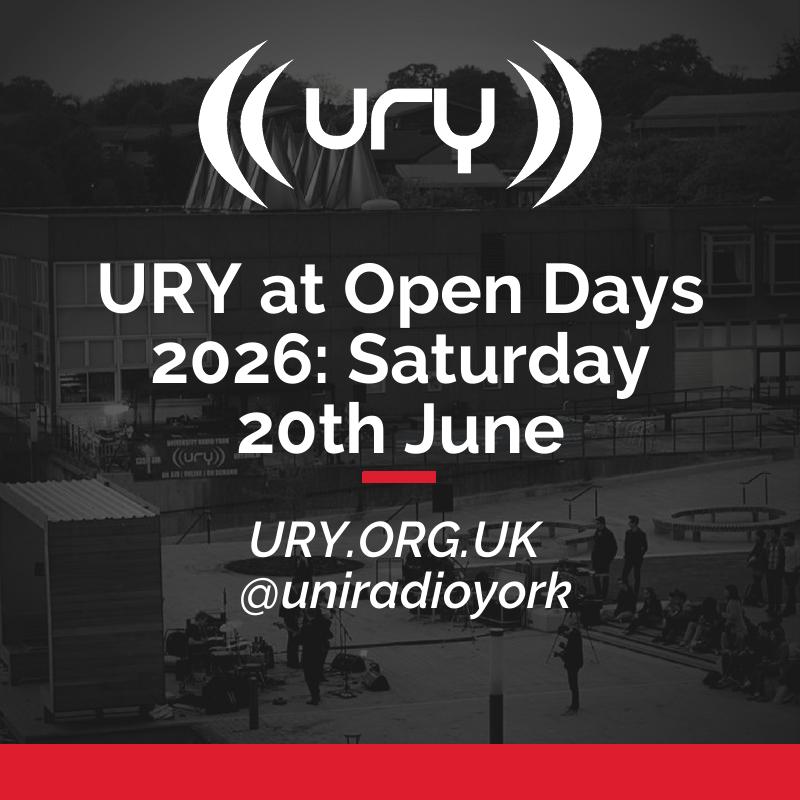 URY at Open Days 2026: Saturday 20th June Logo