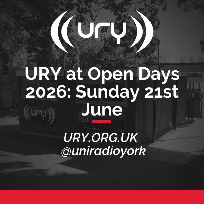 URY at Open Days 2026: Sunday 21st June Logo