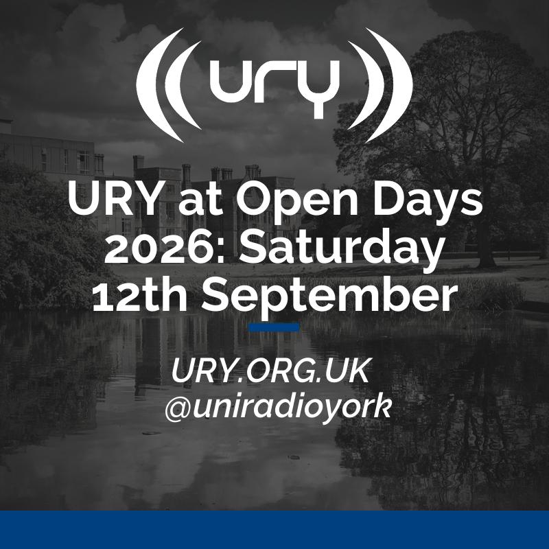 URY at Open Days 2026: Saturday 12th September Logo
