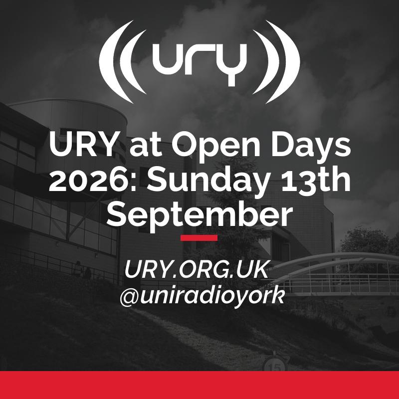 URY at Open Days 2026: Sunday 13th September Logo