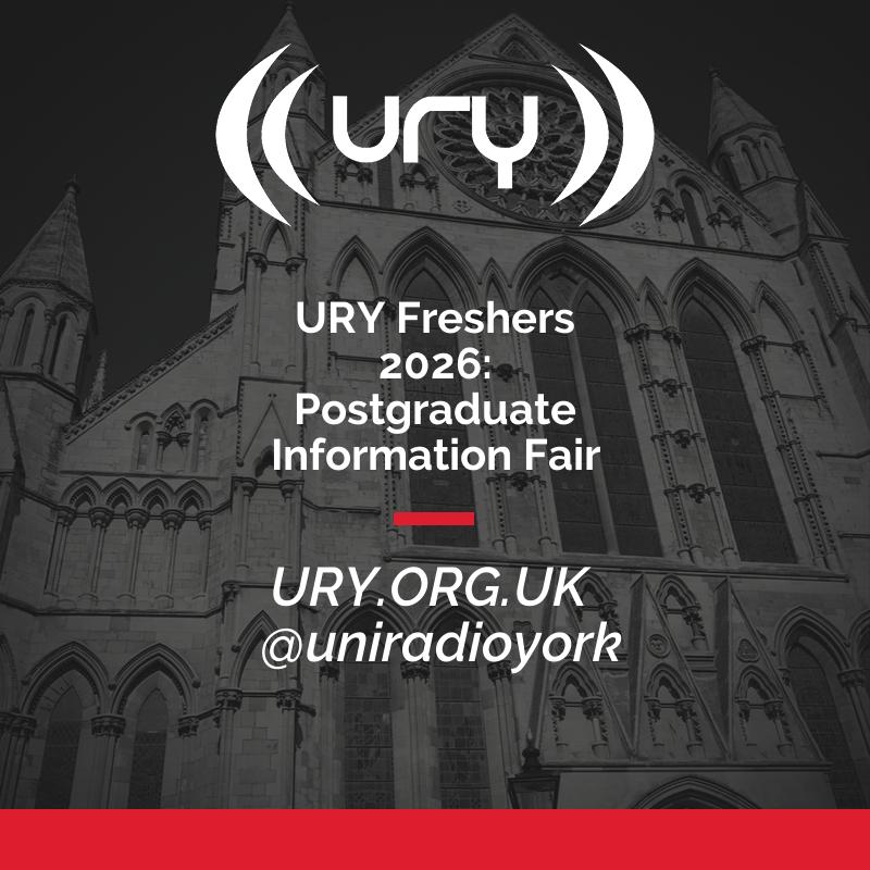 URY Freshers 2026: Postgraduate Information Fair logo.