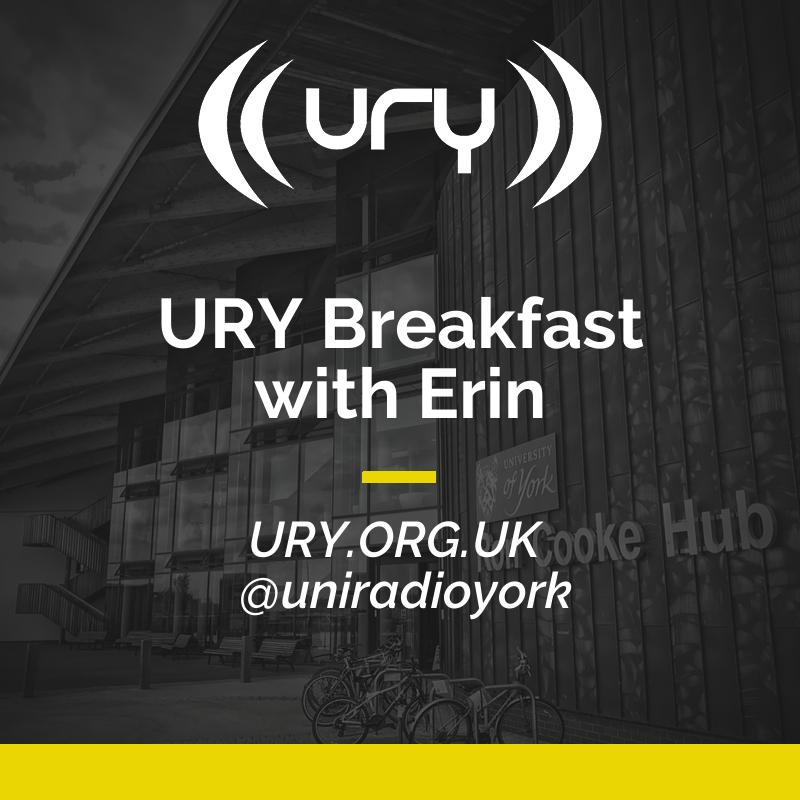 URY Breakfast with Erin  logo.