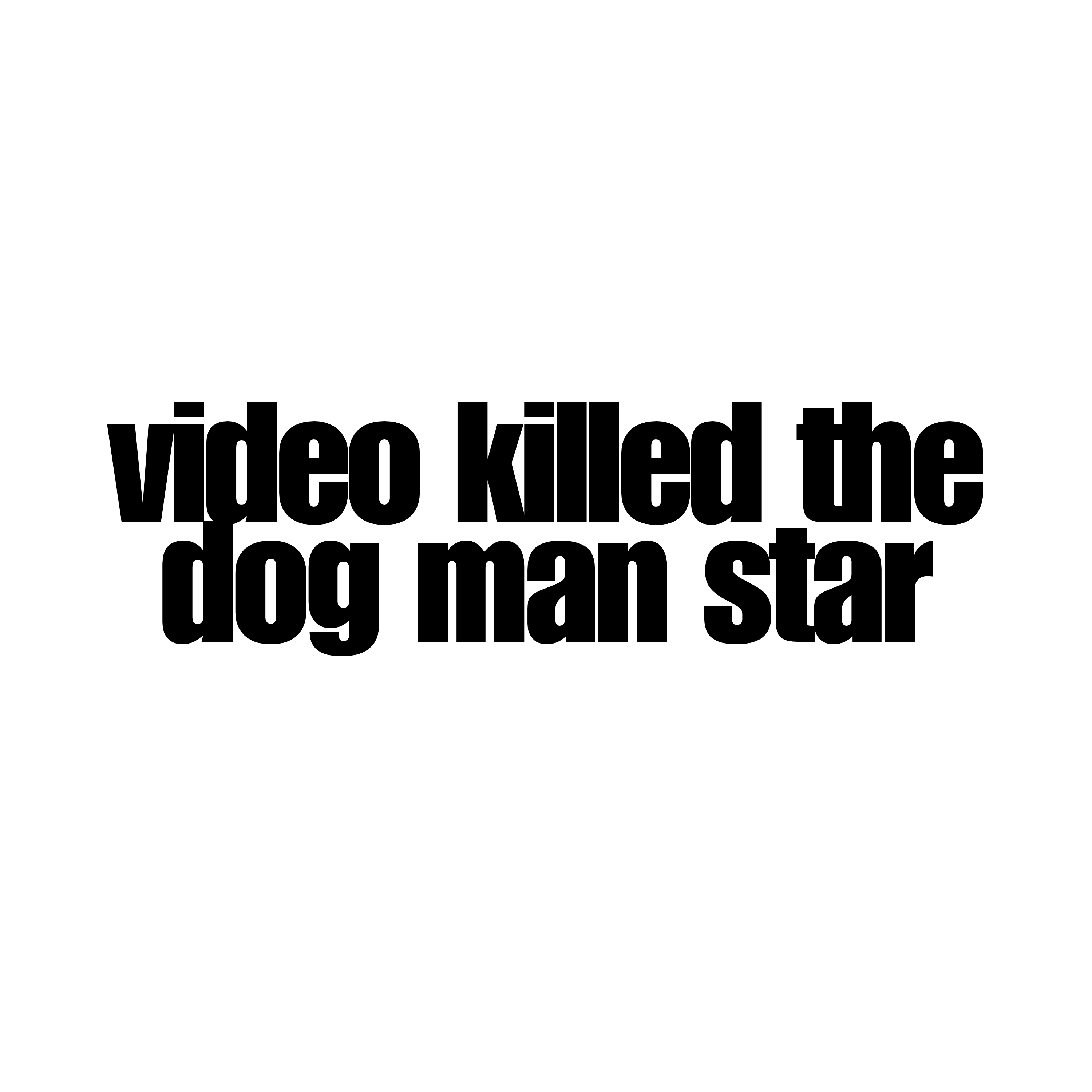 video killed the dog man star: the britpop hour Logo