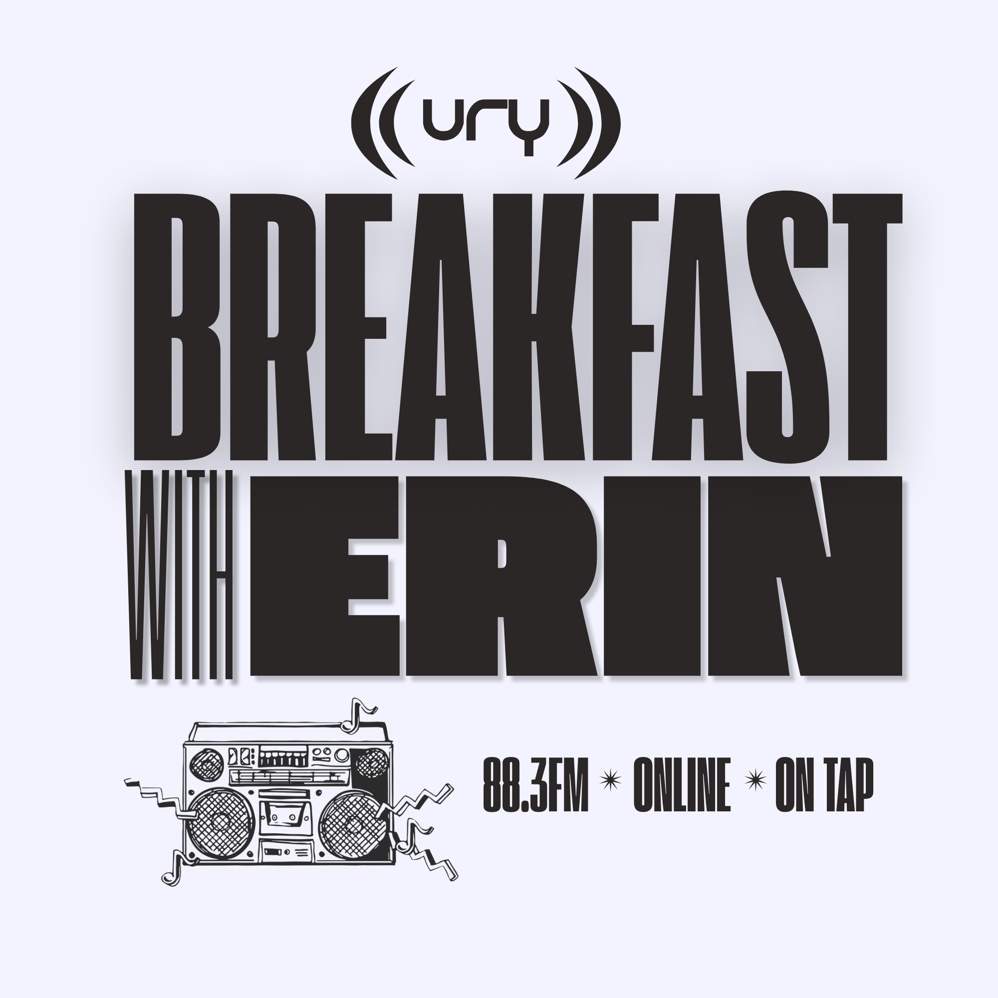 URY Breakfast with Erin  Logo