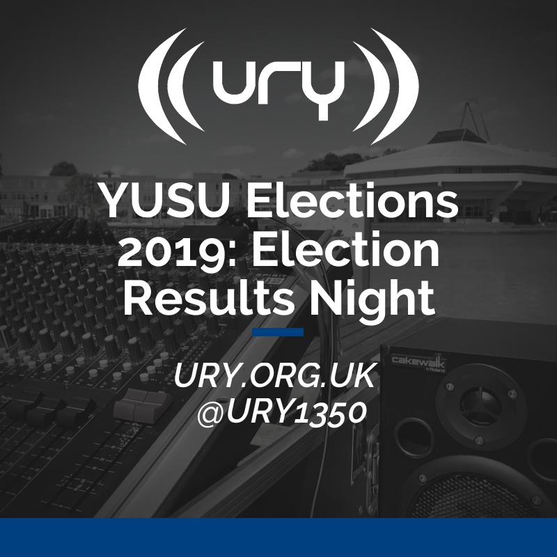 YUSU Elections 2019: Election Results Night Logo
