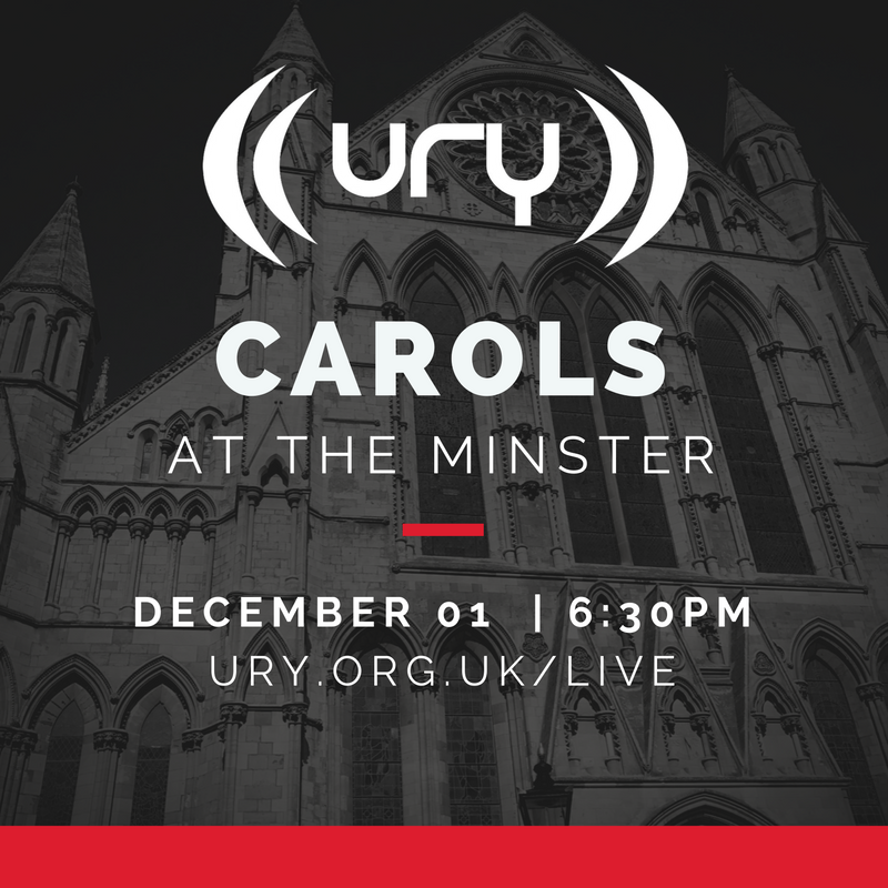 URY Presents: Carols at the Minster Logo