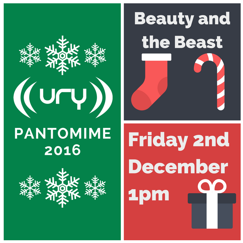 The URY Pantomime 2016: Beauty and the Beast Logo