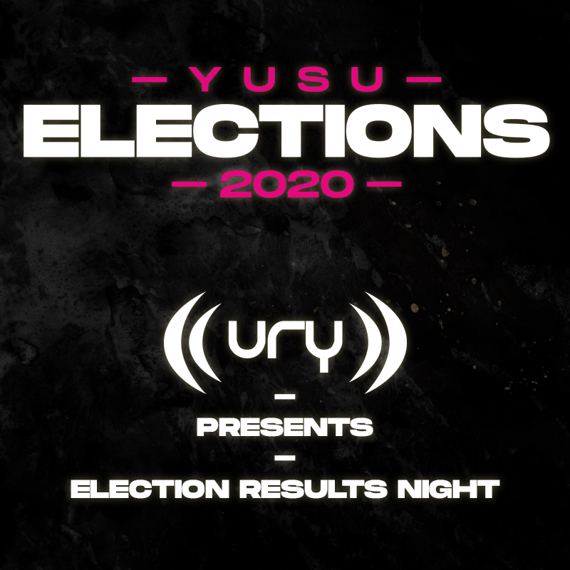 YUSU Elections 2020: Election Results Night Logo