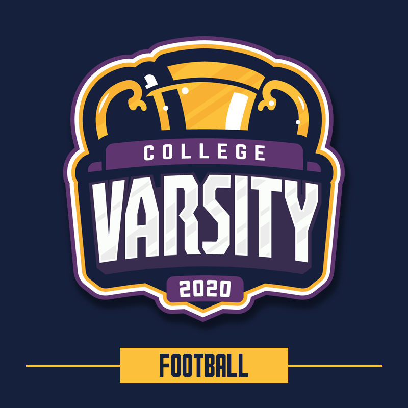 College Varsity 2020: Football Logo