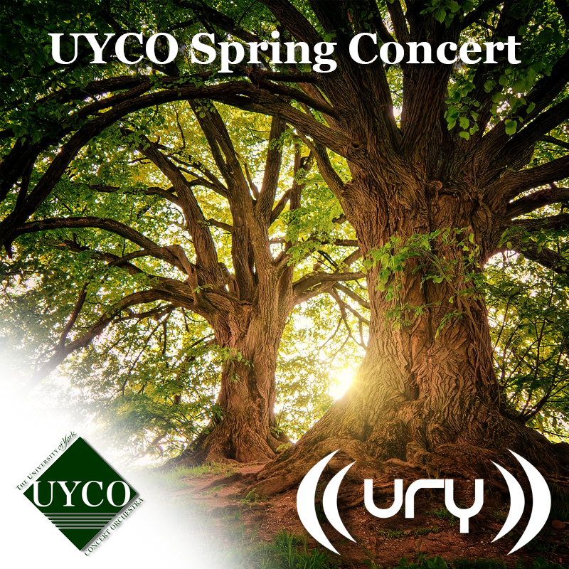 URY Presents: UYCO: Spring Concert 2020 logo.