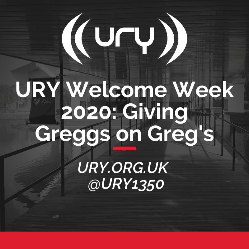 URY Welcome Week 2020: Giving Greggs on Greg's Logo