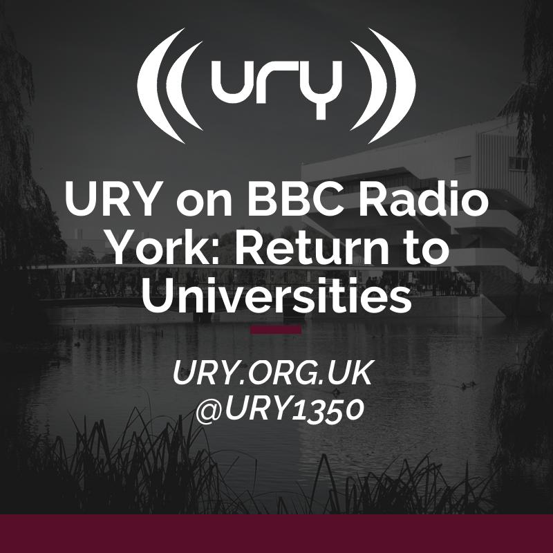 URY on BBC Radio York: Return to Universities logo.