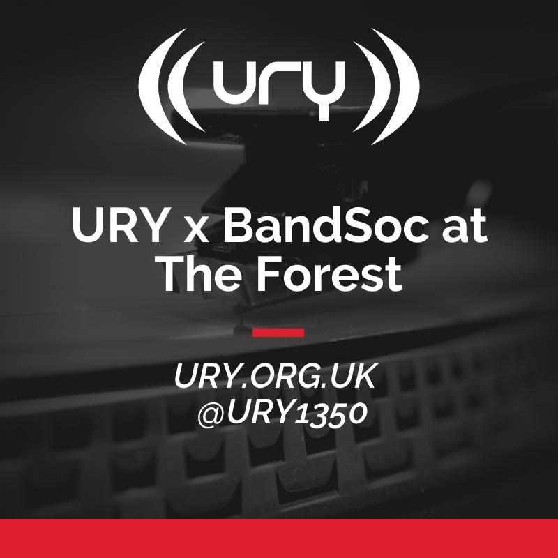 The Forest Finale: URY x BandSoc logo.