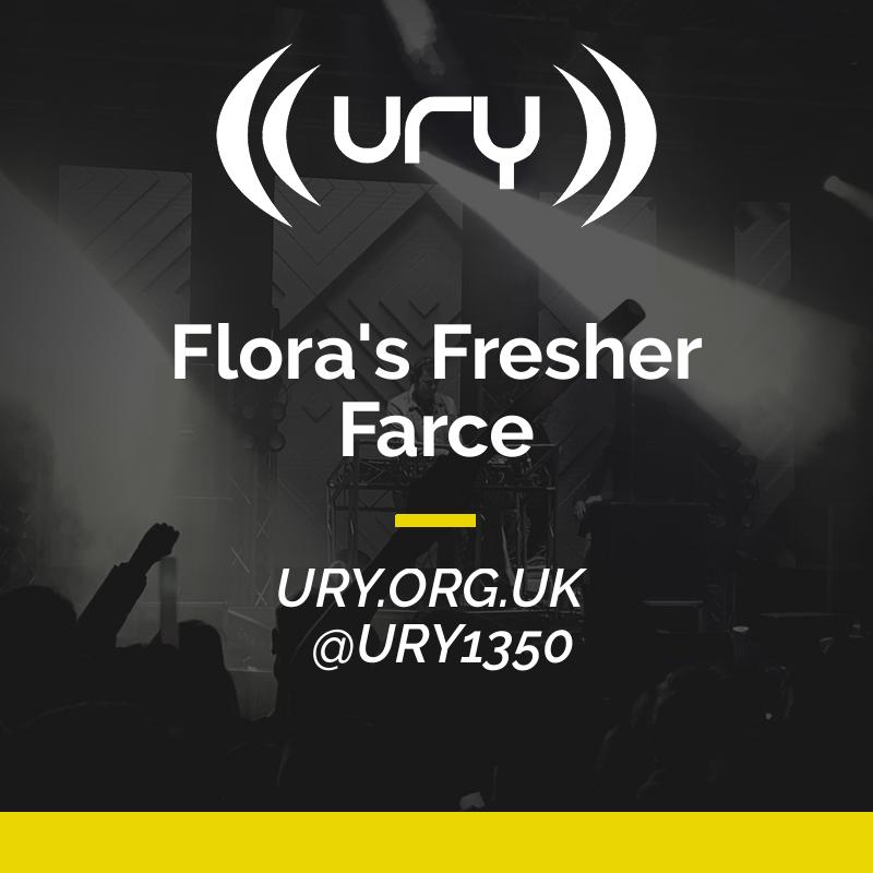PM: Flora's Fresher Farce logo.