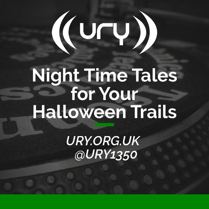 Night Time Tales for Your Halloween Trails logo.