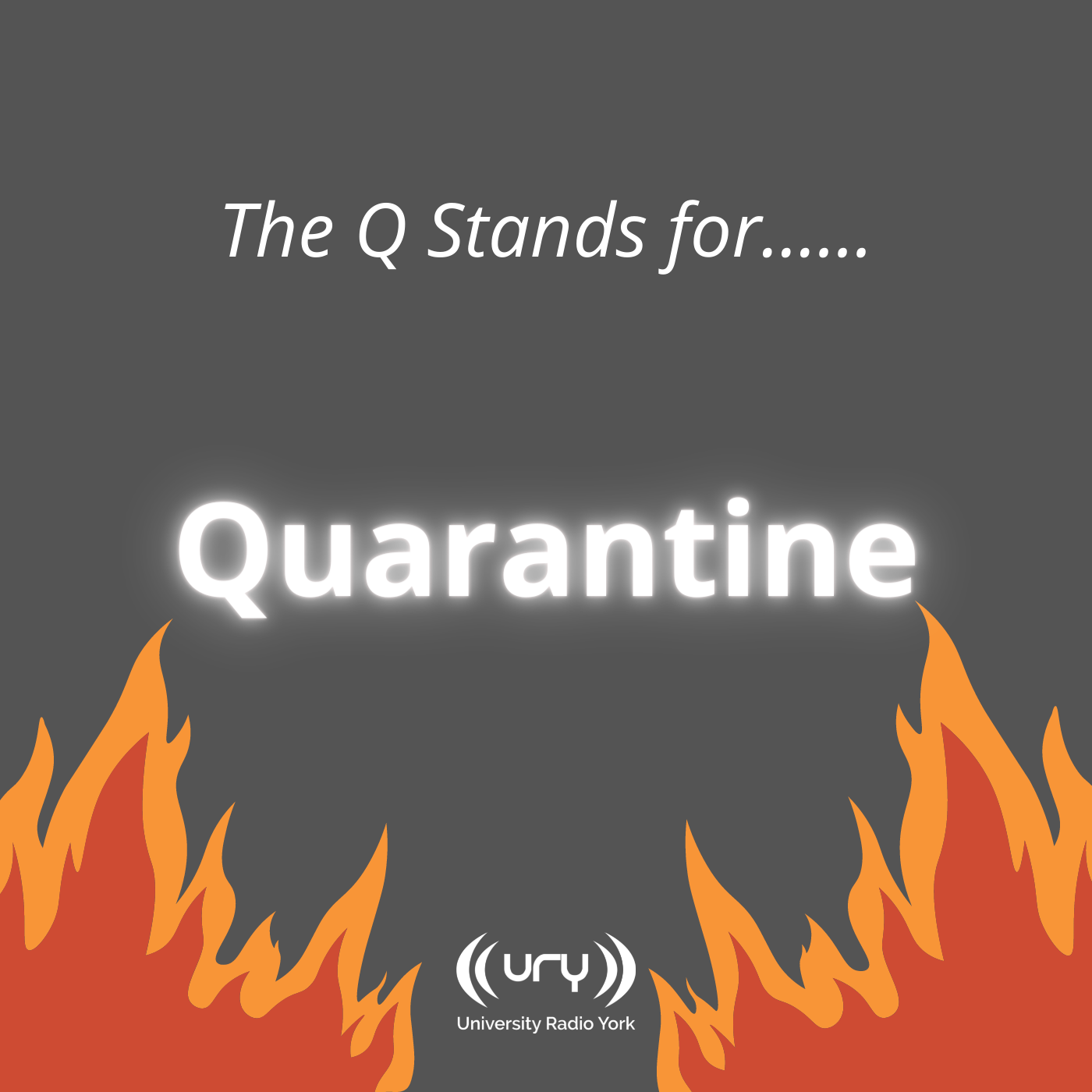 The Q stands for Quarantine Logo
