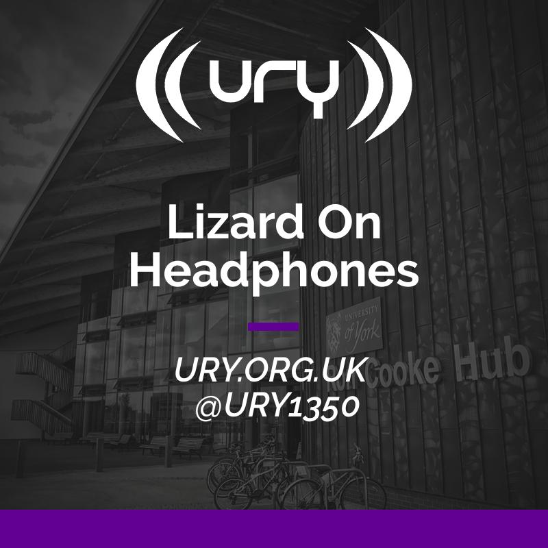 Lizard On Headphones Logo
